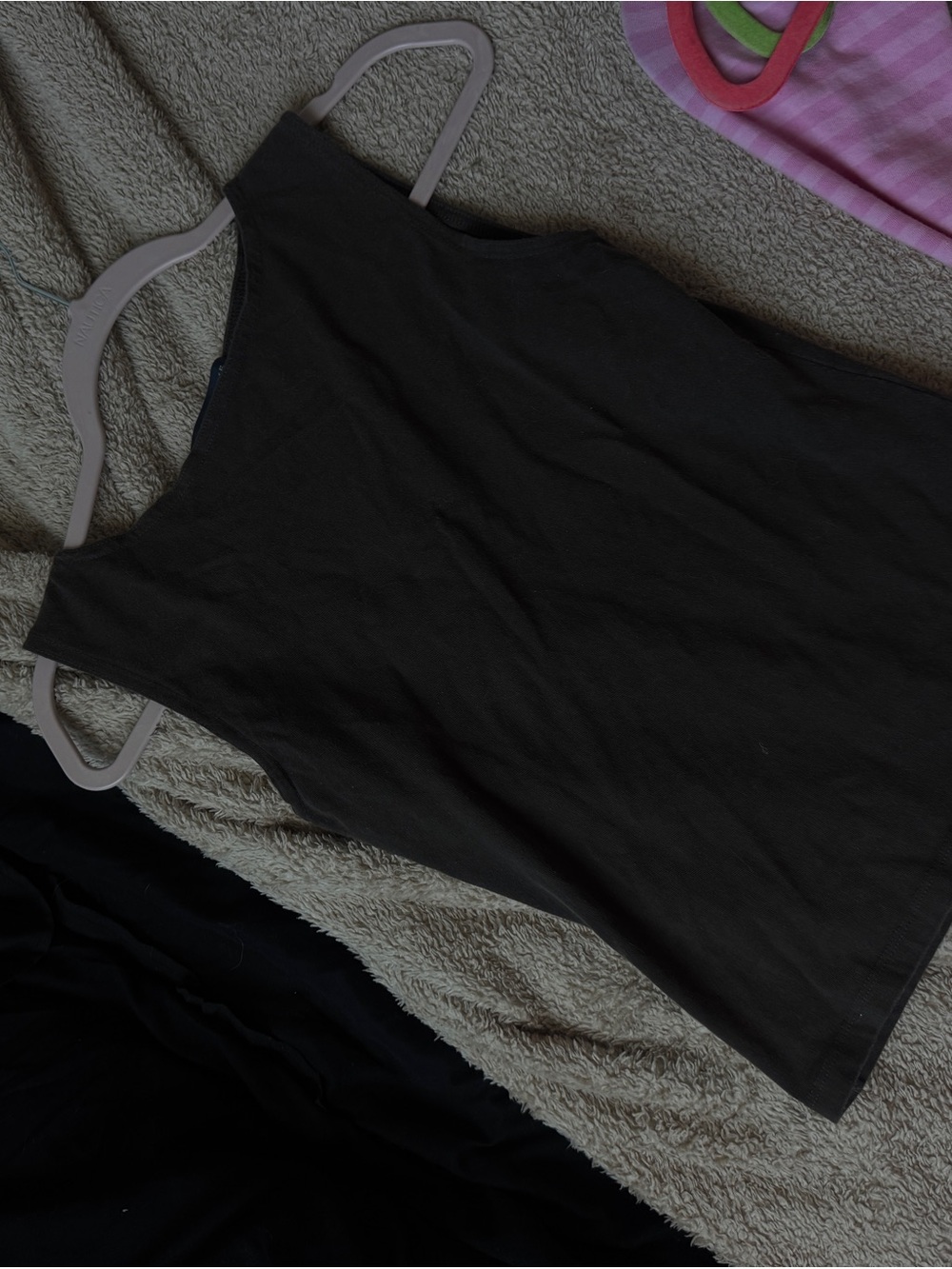 Brandy Melville Black High-Neck Ribbed Tank